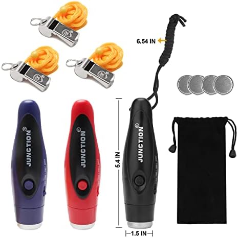 Electronic Whistle, 3 Pack Handheld Electronic Whistles Electric Whistle with Lanyard Three Tone Distinct High Volume Outdoor Sport Whistle for Coaches, Referees, P.E. Teacher - Image 7