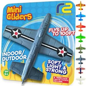 Foam Airplanes For Kids: Airplane Toy Glider Plane Foam Airplanes for Kids Best Easter Stocking Stuffers for Boys for All Ages 4 5 6 7 8 Year Old - Outside Toys Air Planes Outdoor Army Toys for Kids